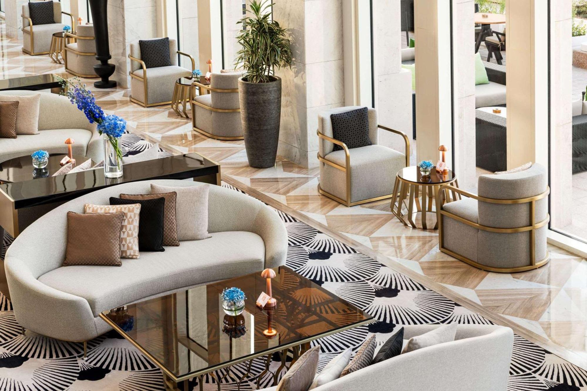Wyndham Grand Doha West Bay Beach Экстерьер фото The lobby of the hotel